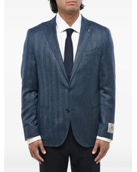 Corneliani - Cc Collection Single-Breasted Herringbone Blazer - Lyst