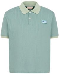 Marni - Jacquard Short-Sleeve Polo Shirt - Lyst