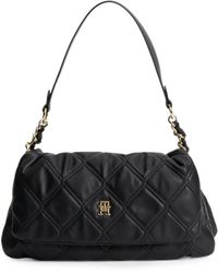 Tommy Hilfiger - Quilted Logo-Plaque Shoulder Bag - Lyst