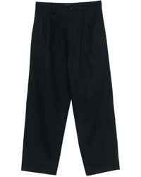 A.P.C. - Pleated Straight-Leg Trousers - Lyst
