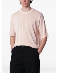 Roberto Collina - T-Shirt Girocollo A Maniche Corte - Lyst