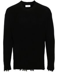 Laneus - Ripped-detailed Jumper - Lyst