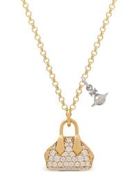 Vivienne Westwood - Yasmine Crystal-Embellished Pendant Necklace - Lyst