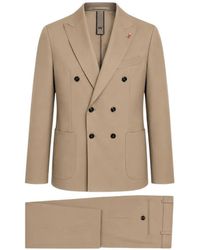 MULISH - Double-Breasted Peak-Lapel Suit - Lyst