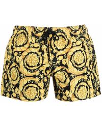 Versace - Shorts Met Barokprint - Lyst