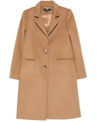 Ralph Lauren - Wool Button Coat - Lyst