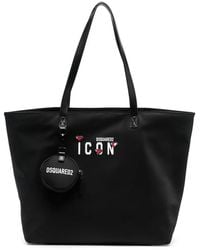 DSquared² - Icon Logo-Print Tote Bag - Lyst