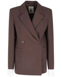 Semicouture - Double-Breasted Blazer - Lyst