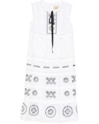 Vita Kin - Phoebe Embroidered Sleeveless Midi Dress - Lyst