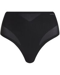 Calvin Klein - Doorzichtige Slip Met Logo - Lyst