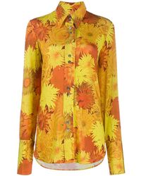 Ellery - Floral-Print Shirt - Lyst