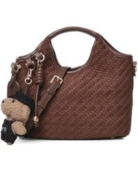 V73 - Zelda Woven-Effect Shoulder Bag - Lyst