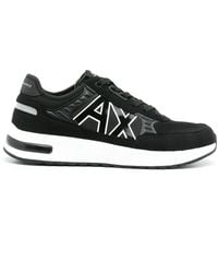 ARMANI EXCHANGE - Logo-Print Low-Top Sneakers - Lyst