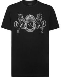Billionaire - Logo-Embroidered Cotton T-Shirt - Lyst