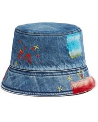 Marni - Star-embroidered Denim Bucket Hat - Lyst