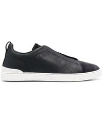 ZEGNA - ネイビー Triple Stitchtm スニーカー - Lyst