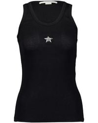 Stella McCartney - Crystal Mini Star Tank Top - Lyst