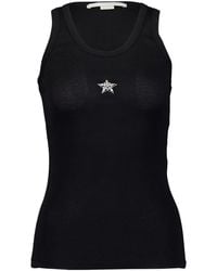 Stella McCartney - Top Mit Sterne-Print - Lyst