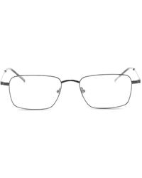 Saint Laurent - Brille Mit Eckigem Gestell - Lyst