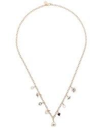 Sydney Evan - Diamond Enamel Charm Necklace - Lyst