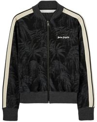Palm Angels - Pams-Jacquard Zipped Sweater - Lyst