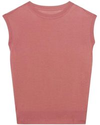 Another Tomorrow - Featherweight Sleeveless Top - Lyst