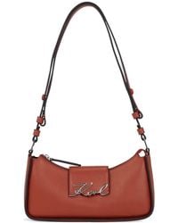 KARL LAGERFELD - Logo-Plaque Shoulder Bag - Lyst