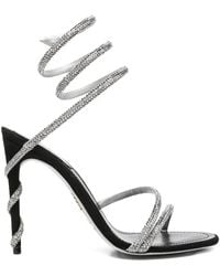 Rene Caovilla - Margot Crystal-Embellished Sandals - Lyst