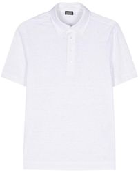 Zegna - Short-sleeves Linen Polo Shirt - Lyst
