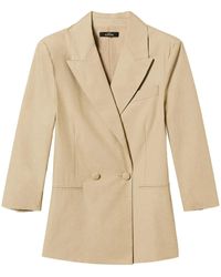 Twinset - Double-Breasted Poplin Blazer - Lyst