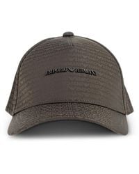Emporio Armani - Cappello Da Baseball Con Placca Logo - Lyst