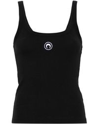 Marine Serre - Crescent Moon-Embroidered Tank Top - Lyst