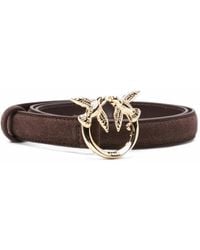 Pinko - Love Birds Suede Belt - Lyst