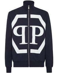 Philipp Plein - Hexagon Logo-Print Sweatshirt - Lyst