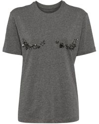 JNBY - T-Shirt Con Decorazione Di Cristalli - Lyst
