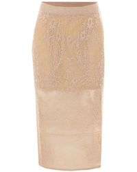 Twinset - Jacquard Knit Midi Skirt - Lyst