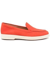 Santoni - Suede Loafers - Lyst