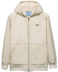Prada - Lightweight Hooded Re-Nylon Blouson Jacket - Lyst