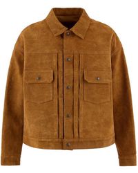 SAINT Mxxxxxx - X Berberjin Pleated Suede Jacket - Lyst