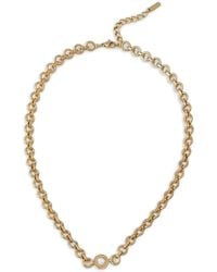 Trussardi - Embellished Chain Necklace - Lyst