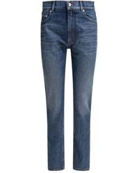 Sportmax - Logo-Patch Five-Pocket Denim Jeans - Lyst