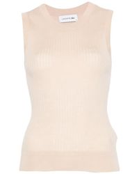 Lacoste - Ribbed Tank Top - Lyst