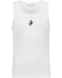 JW Anderson - Top sin mangas con logo del ancla - Lyst