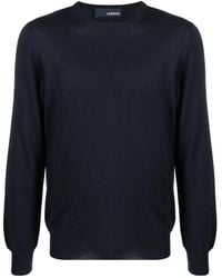 Lardini - Fine-Knit Wool Sweatshirt - Lyst