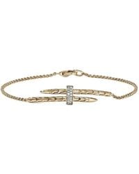 John Hardy - 14K Spear Station Diamond Bracelet - Lyst