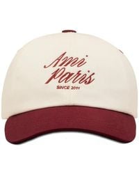 Ami Paris - Cappello Da Baseball Con Ricamo - Lyst