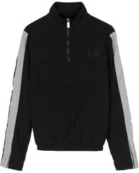 Off-White c/o Virgil Abloh - Logo-Embroidered Half-Zip Jacket - Lyst