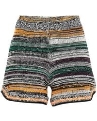 Miista - Striped Shorts - Lyst