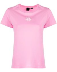 Pinko - Camiseta con logo estampado - Lyst