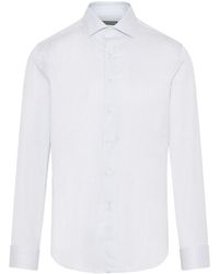 Canali - Gestreept Overhemd - Lyst